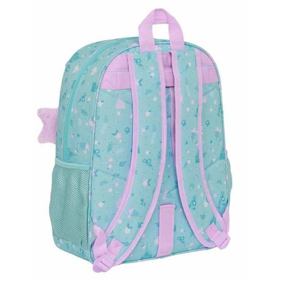 Frozen Hello Spring Schulrucksack blau für Kinder mit ergonomischer Polsterung – Detailansicht