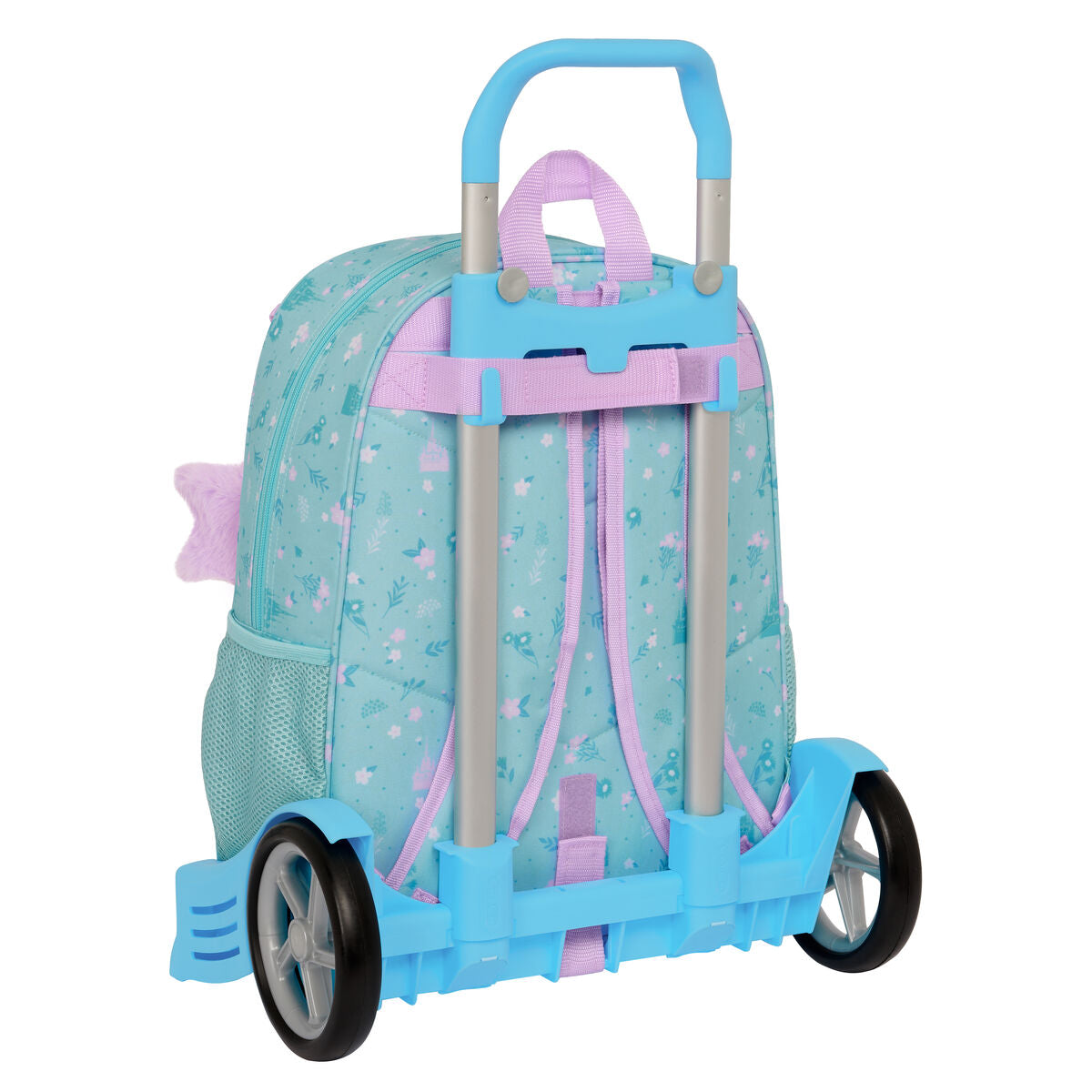 Frozen Schulrucksack mit Rädern Hello Spring blau – Detailansicht