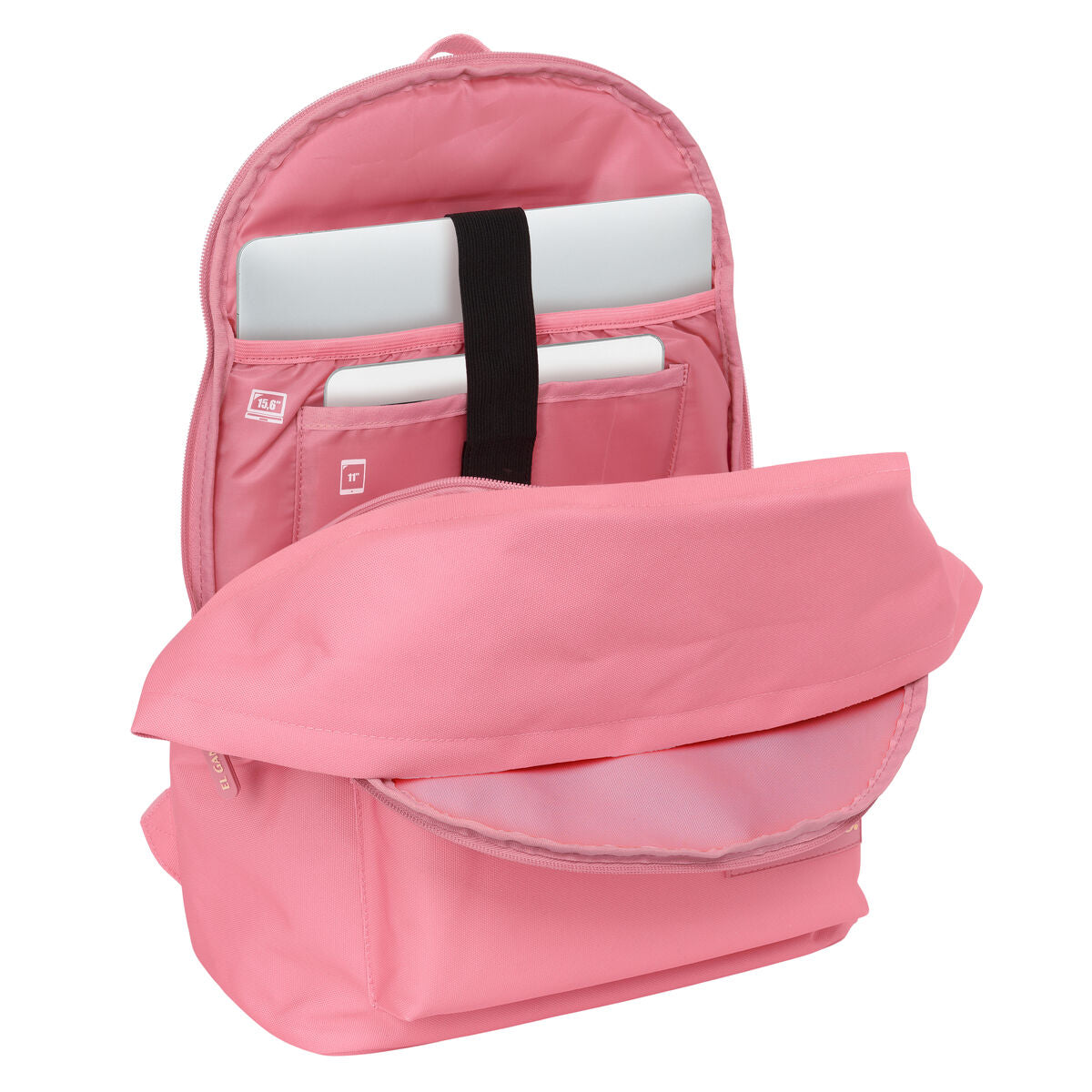 El Ganso MARSALA Schulrucksack in Marsala mit Notebook- und Tabletfach – Seitenansicht