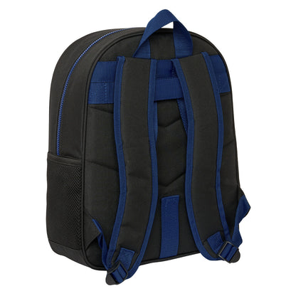 Naruto Ninja Schulrucksack blau-schwarz mit Hauptfach und Flaschentaschen – Detailansicht