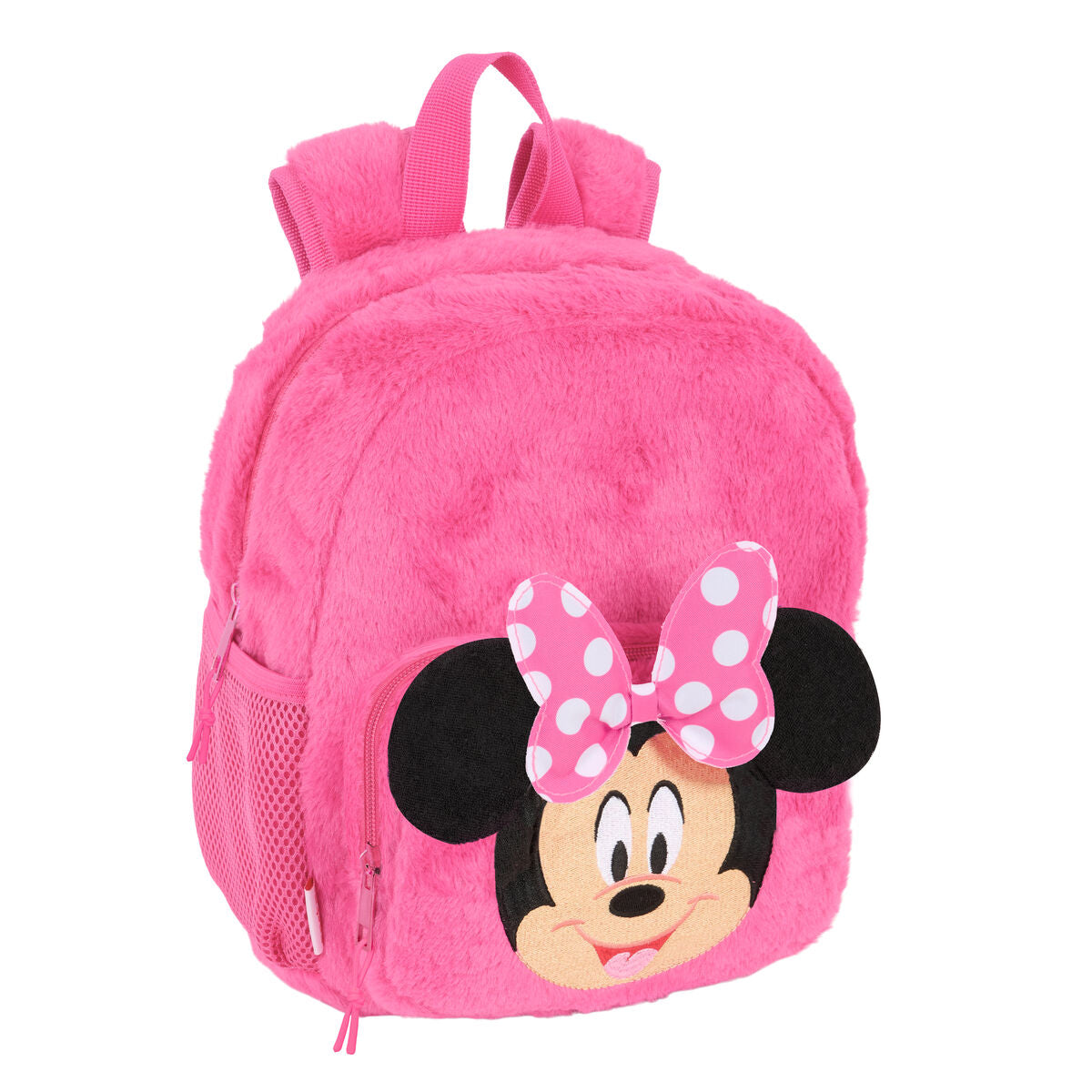 Minnie Mouse Schulrucksack rosa mit oberem Griff, 22 x 27 x 10 cm – Produktansicht
