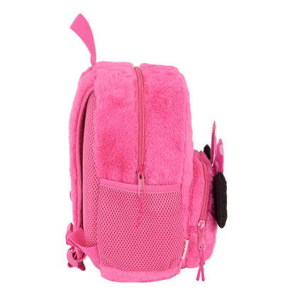 Minnie Mouse Schulrucksack rosa mit oberem Griff, 22 x 27 x 10 cm – Detailansicht