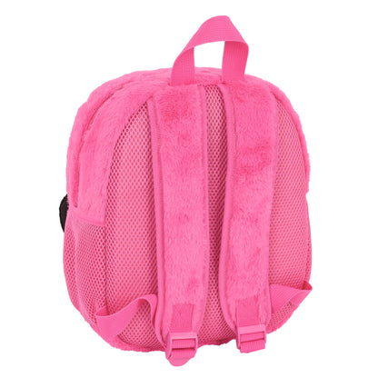 Minnie Mouse Schulrucksack rosa mit oberem Griff, 22 x 27 x 10 cm – Seitenansicht