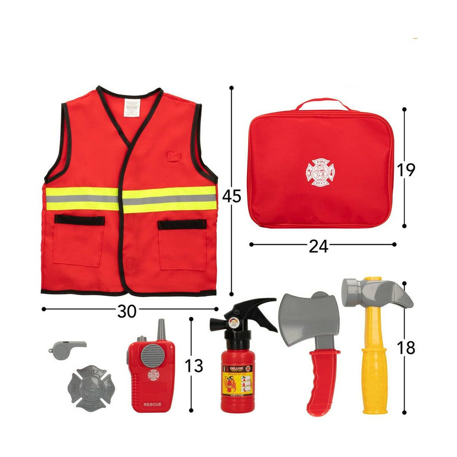 Colorbaby Power Action! Feuerwehr-Set, 8-teilig aus Kunststoff