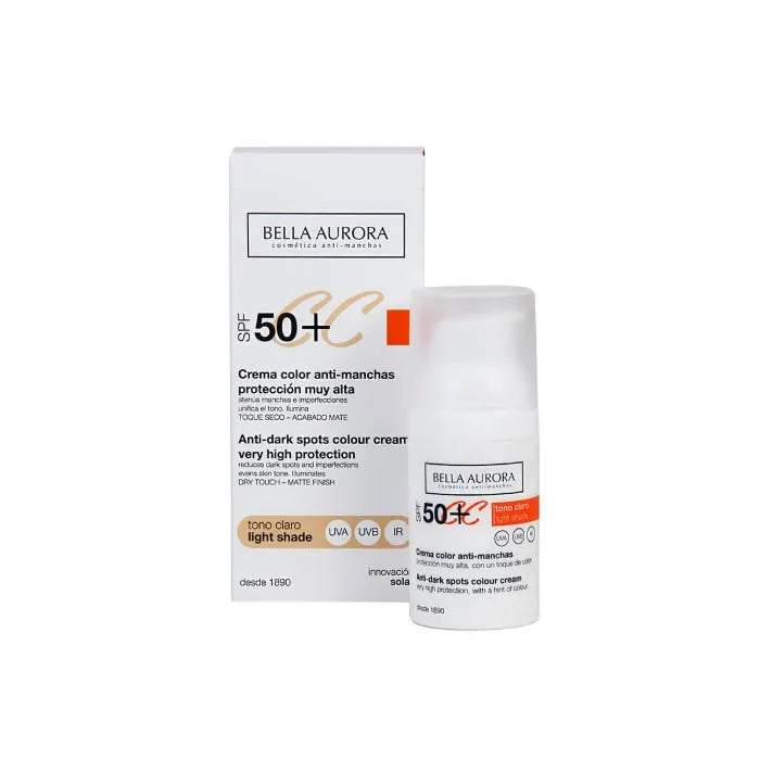 BELLA AURORA BELLA AURORA CC Anti-Spot Cream SPF 50 Light Tone 30 ml Gesichtspflege Creme
