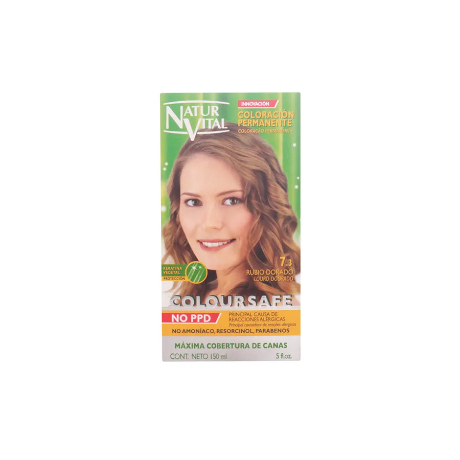 NATURALEZA Y VIDA NATURALEZA Y VIDA Coloursafe Permanent Haarfarbe 7.3 Golden Blonde 150 ml Kosmetik
