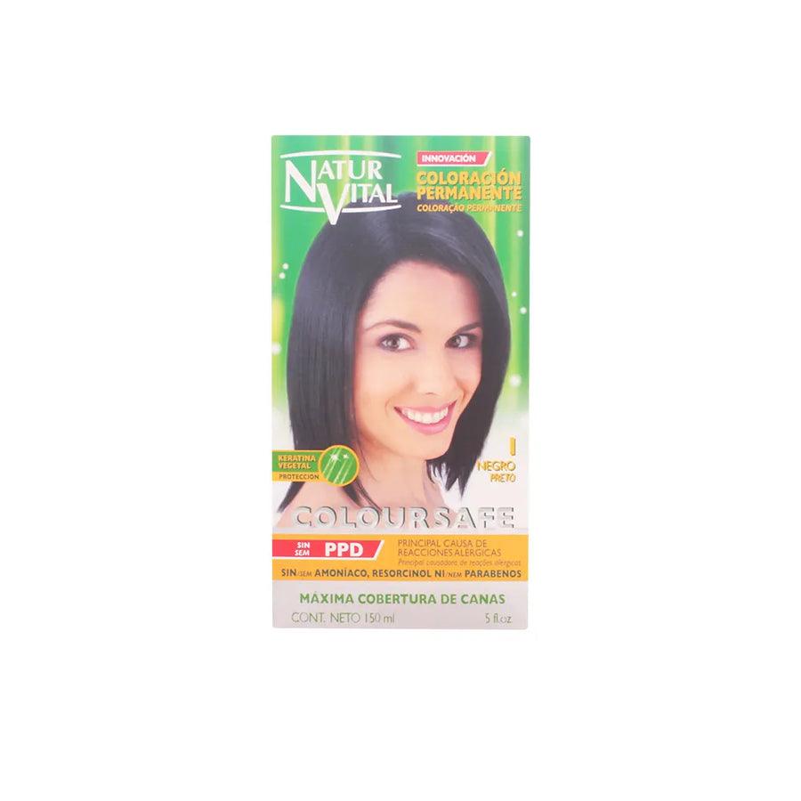 NATURALEZA Y VIDA NATURALEZA Y VIDA Coloursafe Permanent Haarfarbe Schwarz Color 1 150 ml Kosmetik
