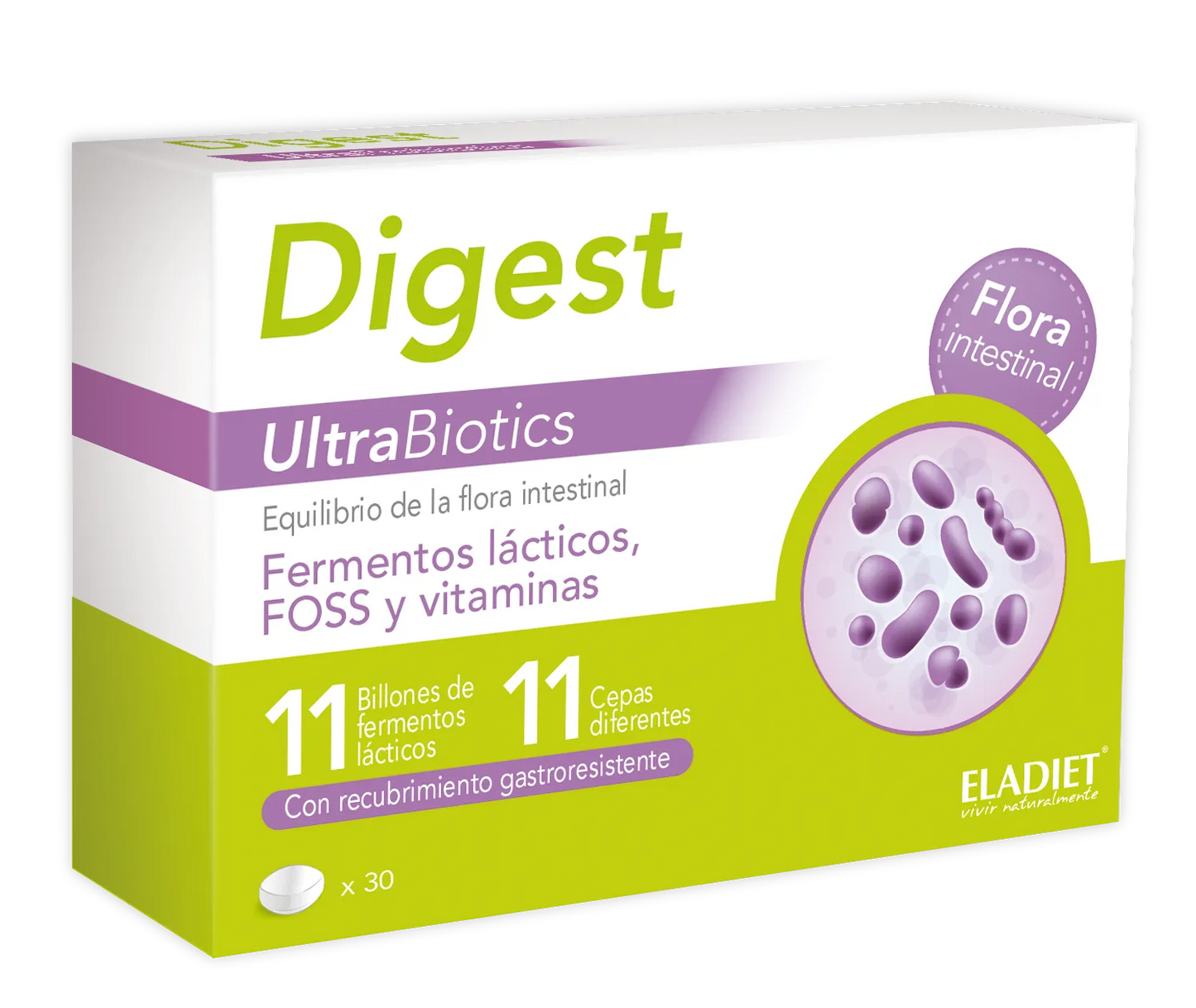 ELADIET ELADIET Digest Ultrabiotics 30 Kapseln Nahrungsergänzung Kosmetik