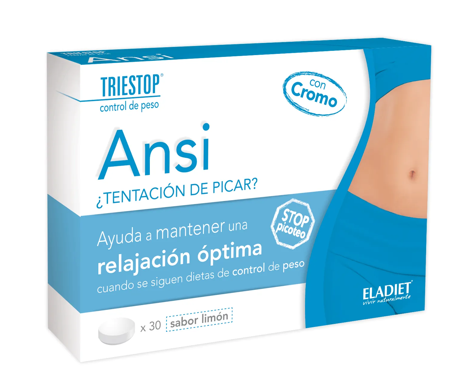 ELADIET ELADIET Triestop Ansi Limon mit Chrom 30 Tabletten Kosmetikprodukt