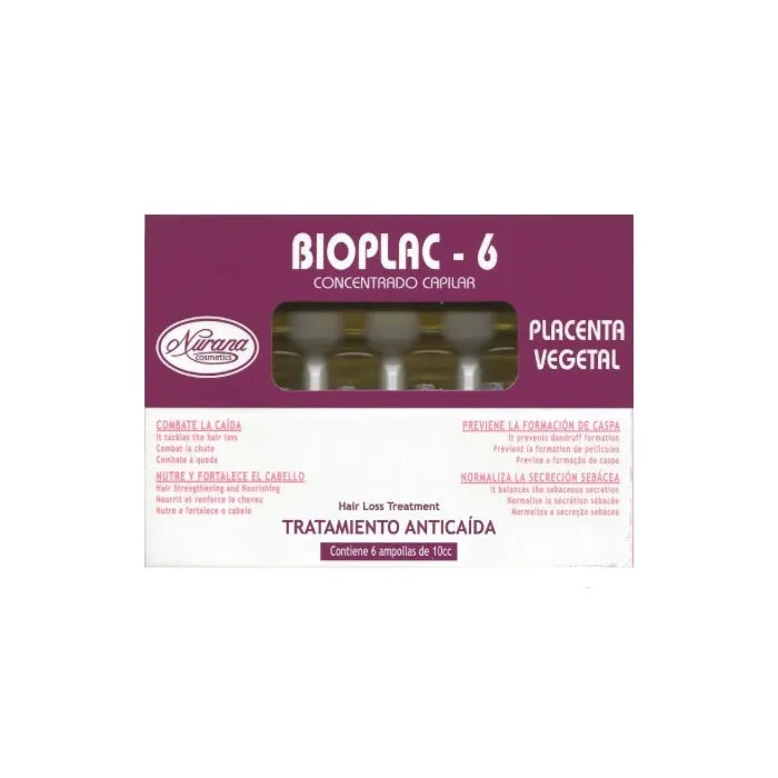 NURANA NURANA Bioplac-6 Ampullen gegen Haarausfall 6 x 10 ml Haarpflege