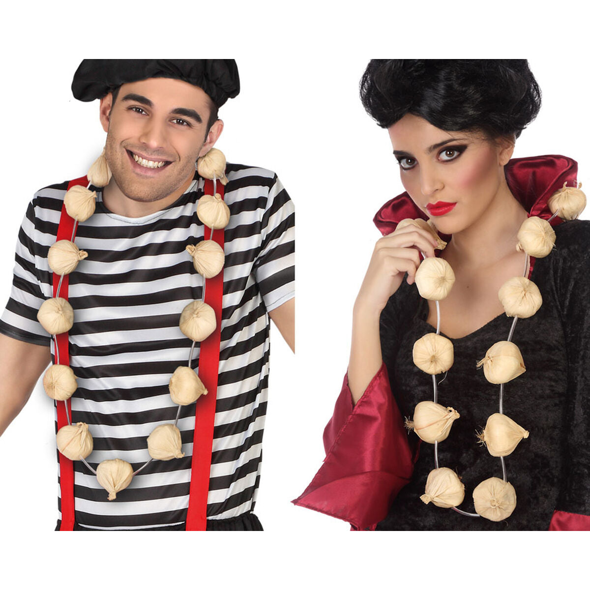 Gelbes Halloween-Halsband von BigBuy Carnival, 110 cm