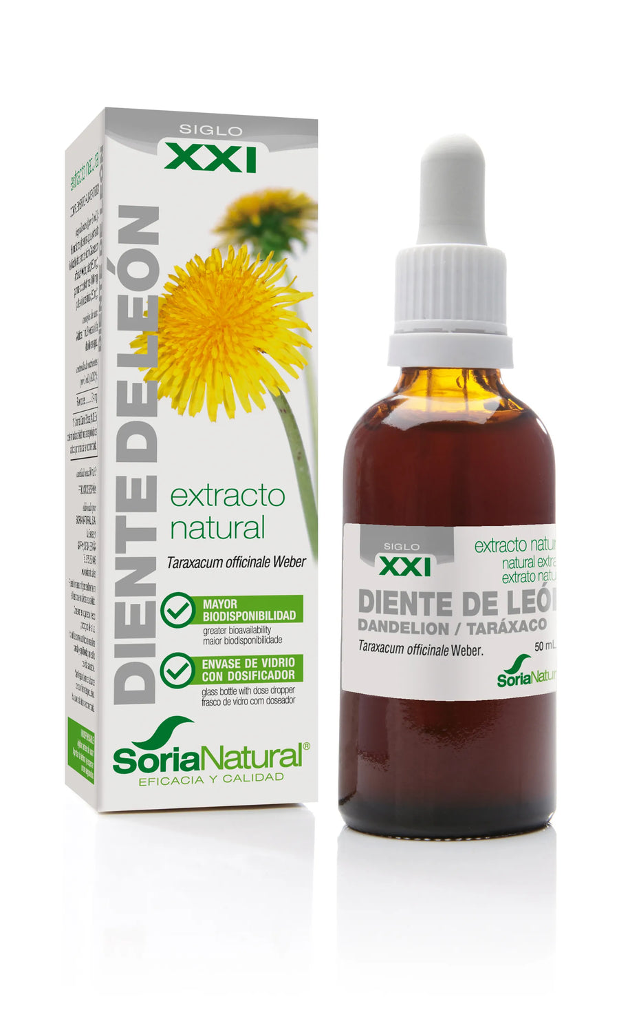 SORIA SORIA Extracto Diente de León S XXI 50 ml natürliche Kosmetikpflege