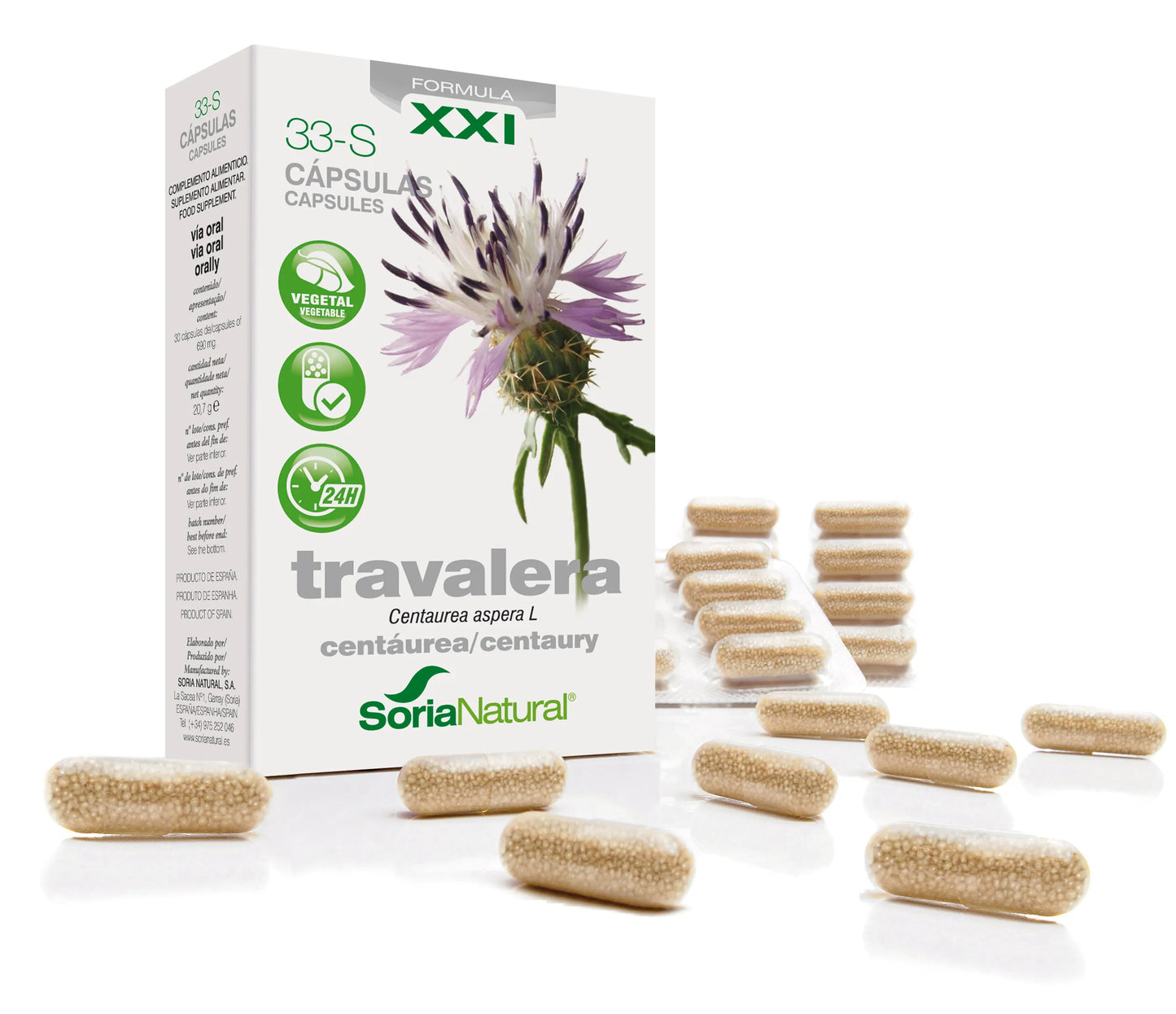 SORIA SORIA Travalera 33-S 200 mg 30 Kapseln Kosmetik Nahrungsergänzung