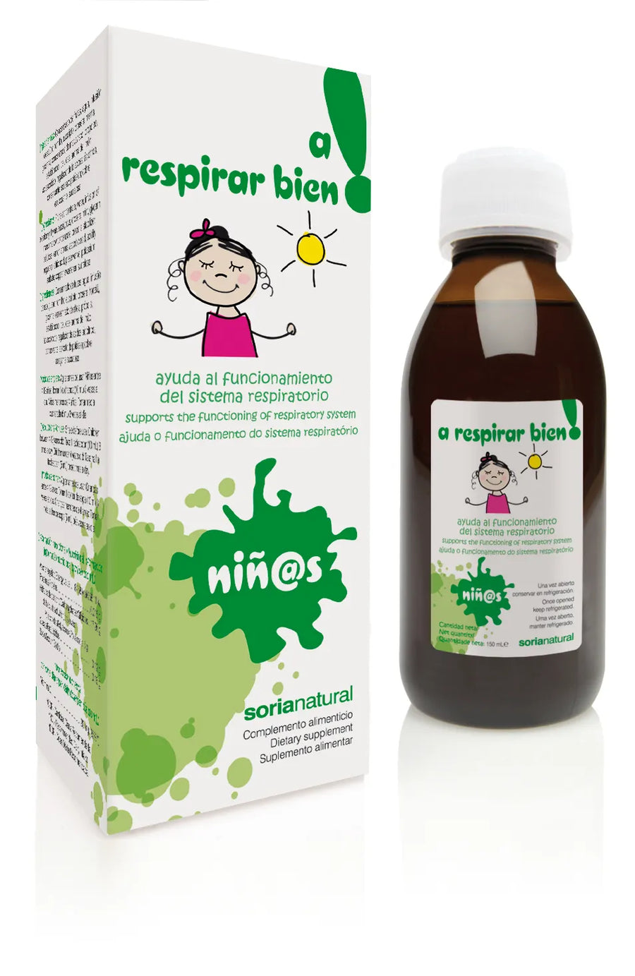 SORIA SORIA Jarabe Infantil A Respirar Bien Husten- und Erkältungssirup 150 ml Kosmetik