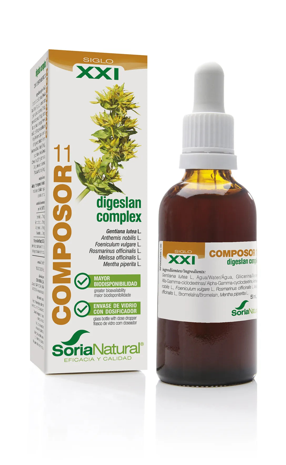 SORIA SORIA Composor 11 Digeslan Complex Siglo XXI 50 ml Kosmetikpflege