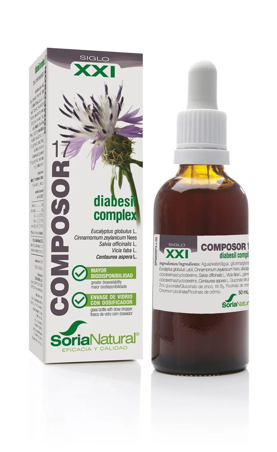 SORIA SORIA Composor 17 Diabesil Complex Siglo XXI 50 ml Kosmetikpflege