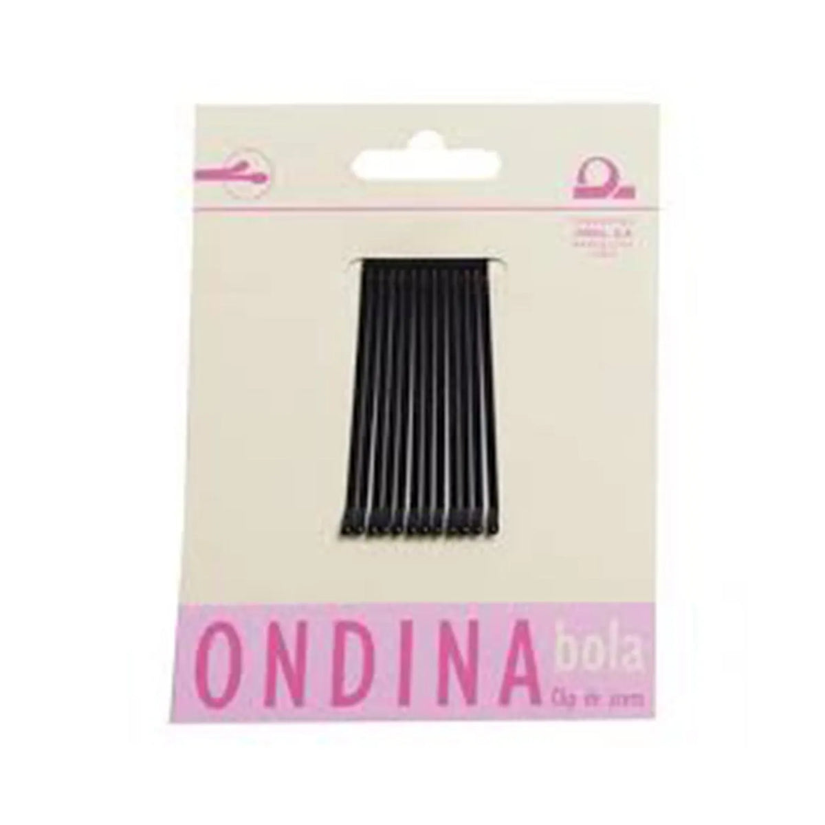 Eurostil schwarzer Haarclip Ondina 50 mm