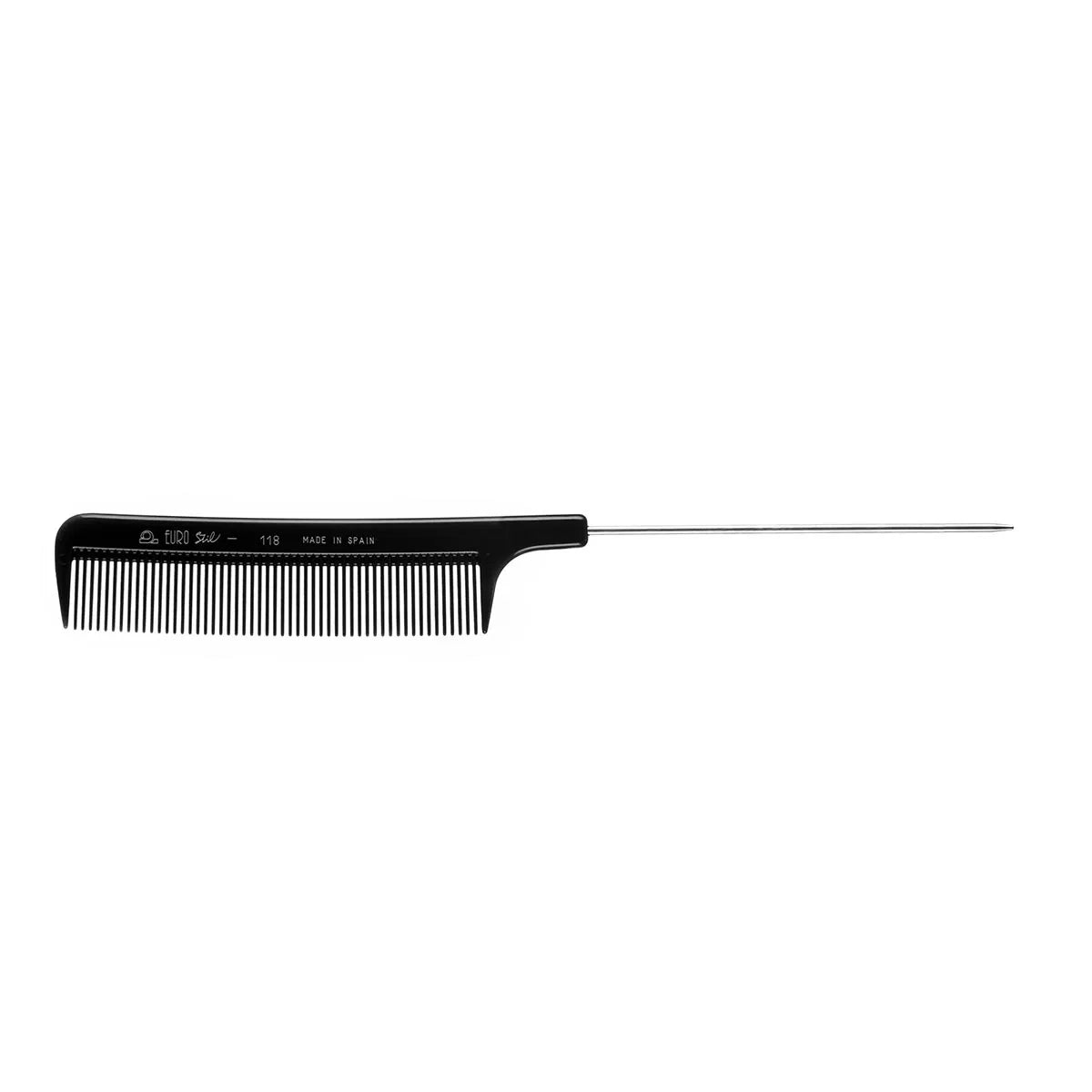 EUROSTIL EUROSTIL Nylon Profi Kamm mit Metallzinken 1 Stück Kosmetik