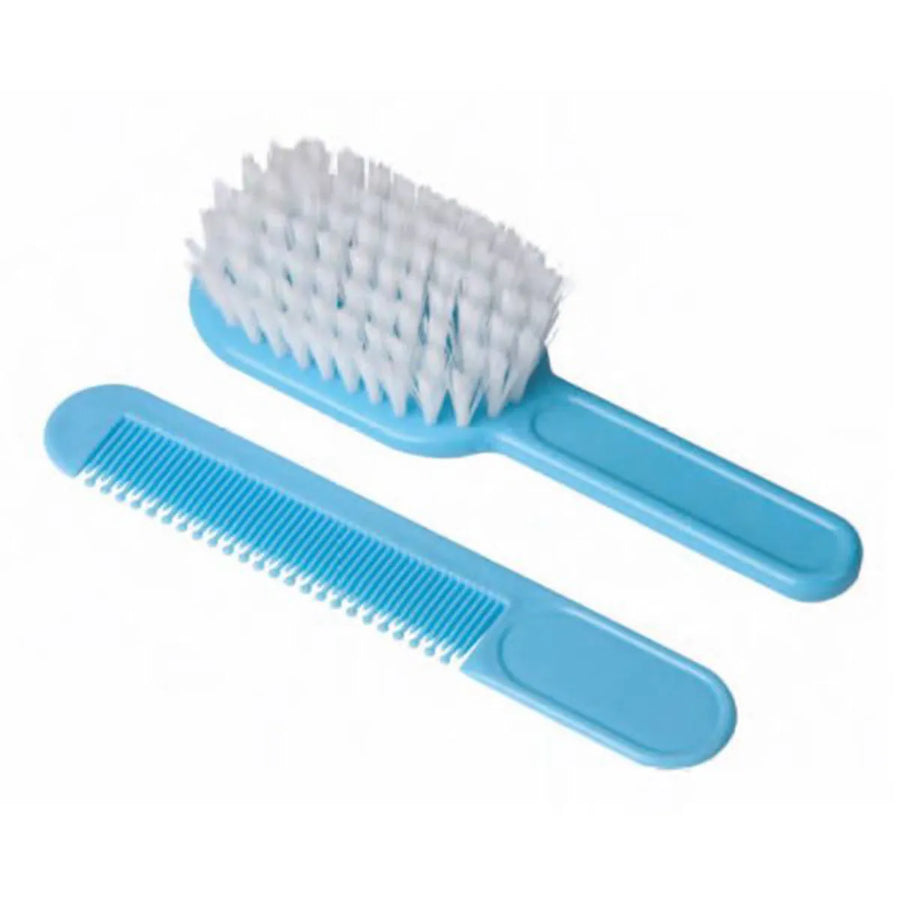 EUROSTIL EUROSTIL Baby Bürste weich blau 1 Stück und Kamm 1 Stück Kosmetik