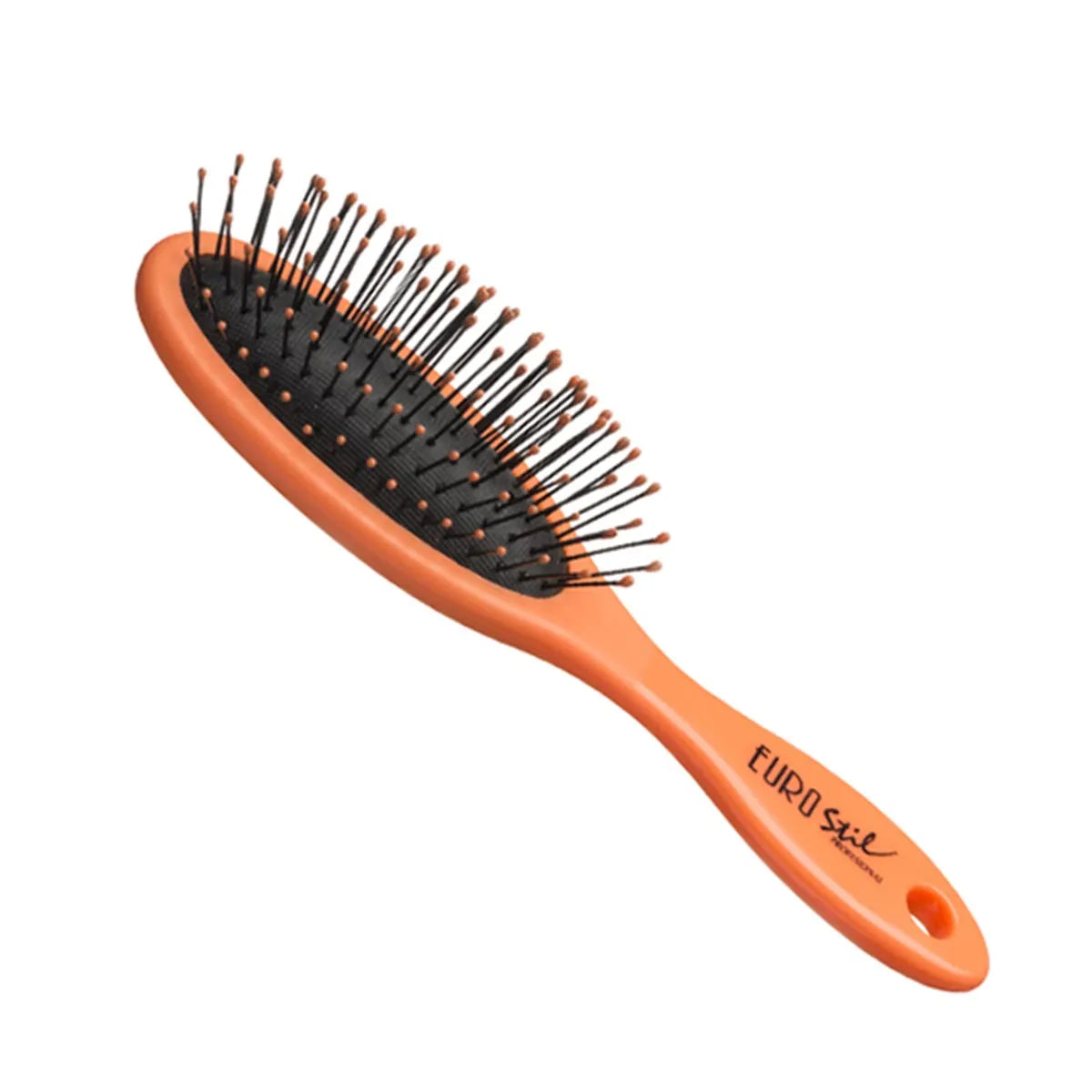 EUROSTIL EUROSTIL kleiner ovaler Haarbürste Fluoreszierend Orange 1 Stück Kosmetik