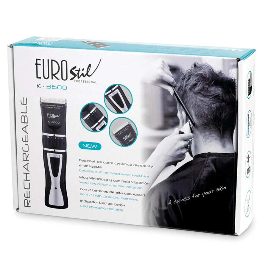 EUROSTIL EUROSTIL Electrica K3600 Ceramico Wiederaufladbar Haarschneidemaschine Schwarz 5W Kosmetik