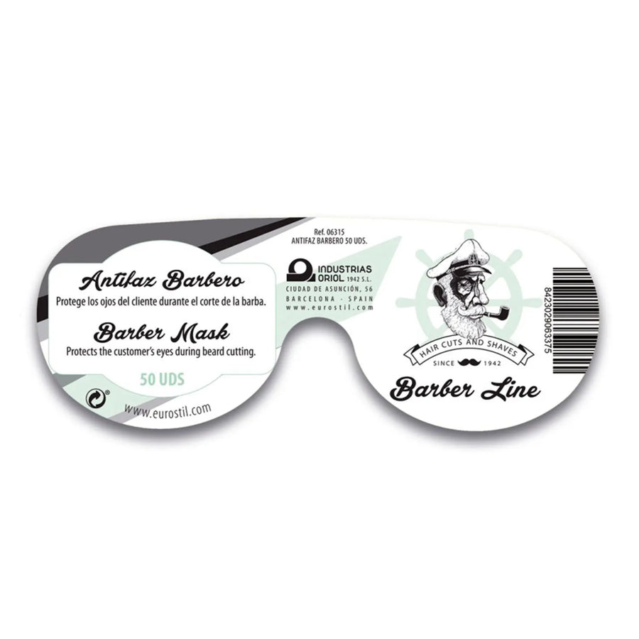 EUROSTIL EUROSTIL Barber Line Antifaz Barbero Schwarz 50 Stück Packung Kosmetik