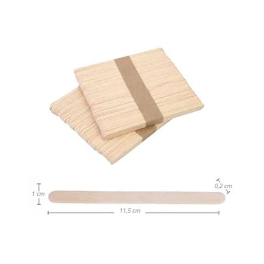EUROSTIL EUROSTIL Madera Spatel aus Holz 115x110 mm Beutel 100 Stück Kosmetik