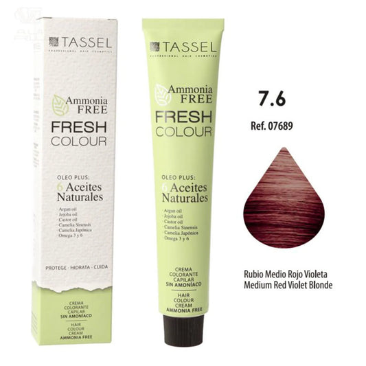 EUROSTIL EUROSTIL Fresh Colour Crema Decolorante 7,6 Rubio Medio Rojo Violeta ohne Ammoniak 1 Stück Kosmetik