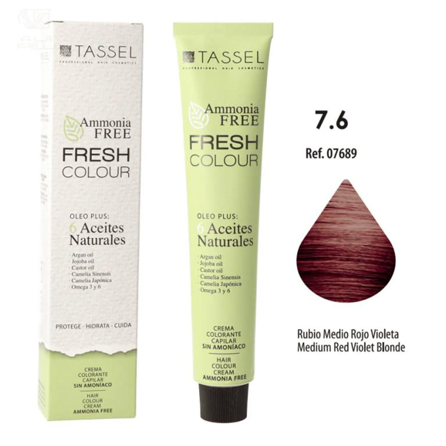 EUROSTIL EUROSTIL Fresh Colour Crema Decolorante 7,6 Rubio Medio Rojo Violeta ohne Ammoniak 1 Stück Kosmetik