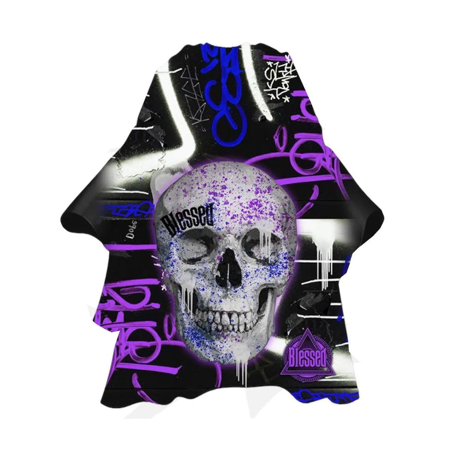 EUROSTIL EUROSTIL Purple Skull Neopren-Cape mit Kragen 1 Stück Kosmetik