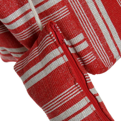 Handtasche mit Geldbeutel DKD Home Decor blau rot gestreift – Rückansicht
