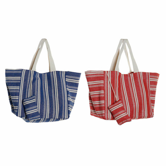 Handtasche DKD Home Decor Blau Rot Aluminium 39 x 26 x 34 cm Geldbeutel