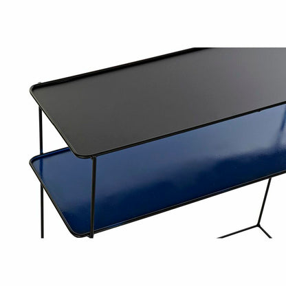 DKD Home Decor 2-teiliges Konsolentisch-Set aus Metall in Blau und Schwarz – Detailansicht