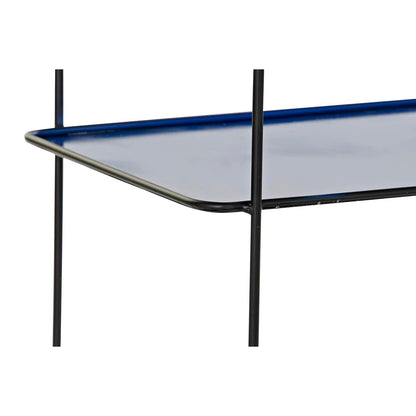 DKD Home Decor 2-teiliges Konsolentisch-Set aus Metall in Blau und Schwarz – Verpackung