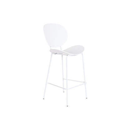 DKD Home Decor Hocker weiss aus Metall und Polypropylen im urbanen Design – Produktansicht