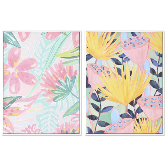 Leinwand DKD Home Decor polystyrol Leinwand 60 x 4 x 80 cm