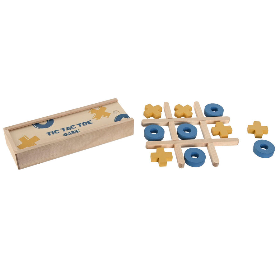 Tic-Tac-Toe-Spiel aus Holz von Home ESPRIT, ca. 18 x 6 x 3 cm – Produktansicht