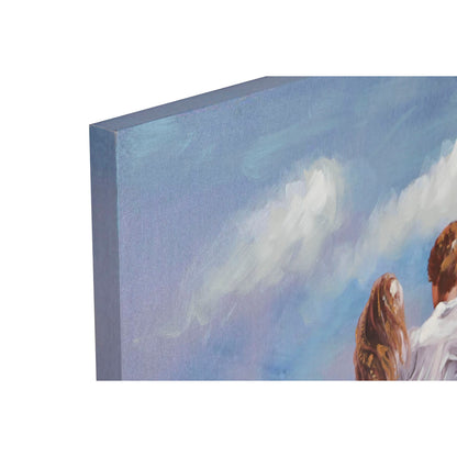 Home ESPRIT Leinwandbild mit mediterranem Strandmotiv, Holz MDF, 70 x 3 x 100 cm – Rückansicht
