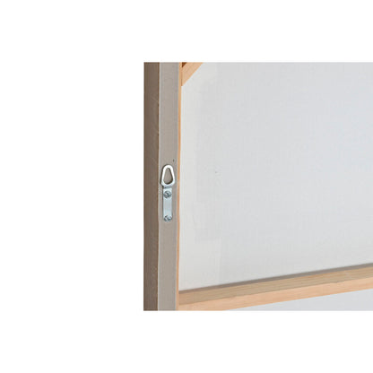 Home ESPRIT abstraktes 3D-Leinwandbild aus Kiefer und Leinwand in Weiss und Beige – Detailansicht