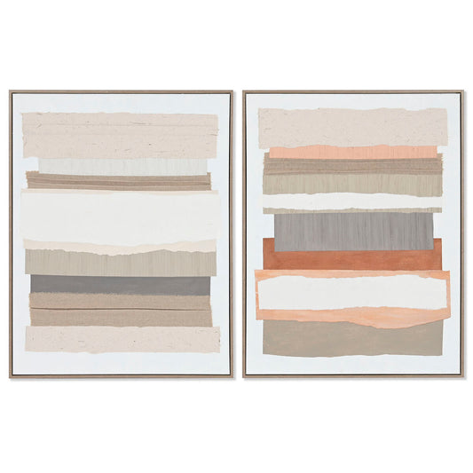 Leinwand Home ESPRIT Kiefer Leinwand 62 x 4,5 x 82 cm 62,3 x 4,5 x 82,3 cm