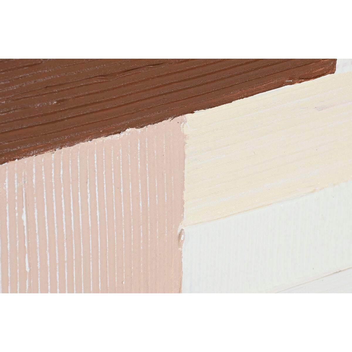 Home ESPRIT handgemaltes abstraktes Leinwandbild in Grün und Beige aus Kiefer und Leinwand, 82 x 4,5 x 102 cm – Seitenansicht