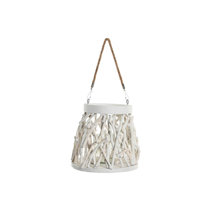 Home ESPRIT Kerzenschalen Set aus weissem Holz und Kristall im Shabby-Chic-Design – Detailansicht