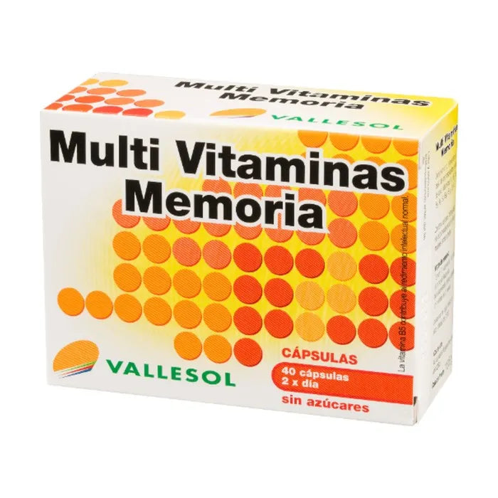 VALLESOL VALLESOL Multivitamine Gedächtnis 40 Kapseln Nahrungsergänzung Kosmetik