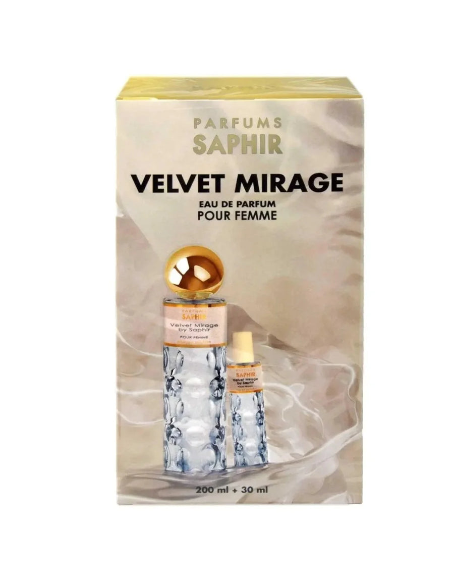 SAPHIR Velvet Mirage Eau de Parfum Spray 200 ml und 30 ml Set Parfüm