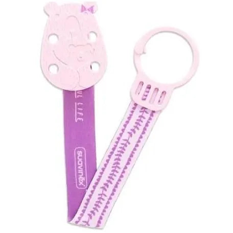 SUAVINEX Premium Broche Pinza Con Cinta Kosmetik-Accessoire weiss mit Band