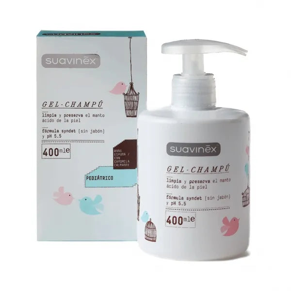 SUAVINEX SUAVINEX Shampoo Gel 400 ml Sanftes Reinigungsgel für Haare und Kopfhaut