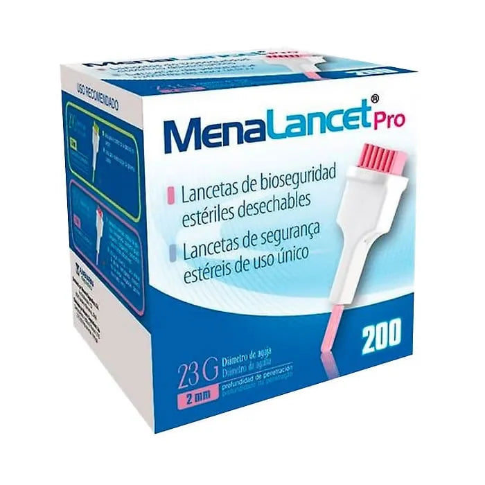 MENARINI MENARINI Menalancet Pro 23 g 200 Lanzetten für kosmetische Anwendungen Kosmetik