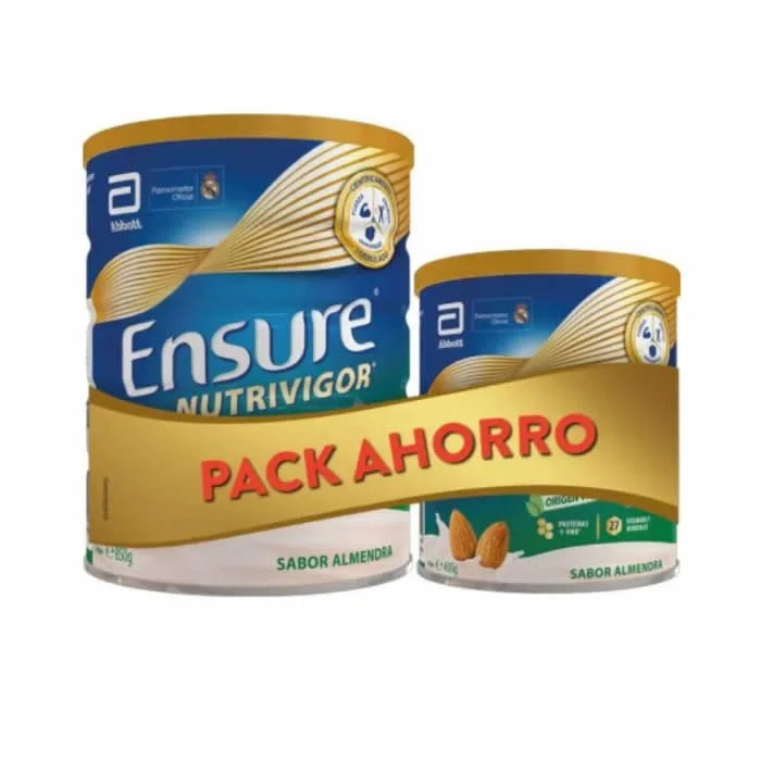 ENSURE ENSURE Nutrivigor Pflanzliches Mandelaroma Pulver 850 g + 400 g Set Kosmetik