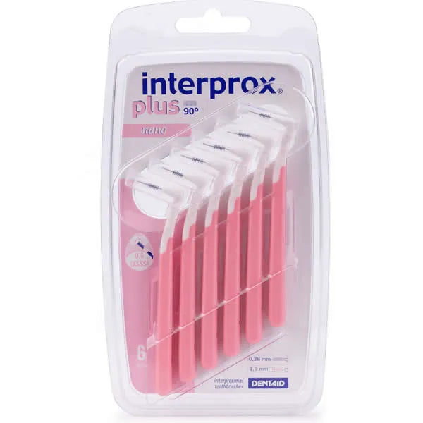 INTERPROX INTERPROX Interdentalbürsten Plus Nano 6 Stück für gründliche Zahnzwischenraumreinigung Kosmetik