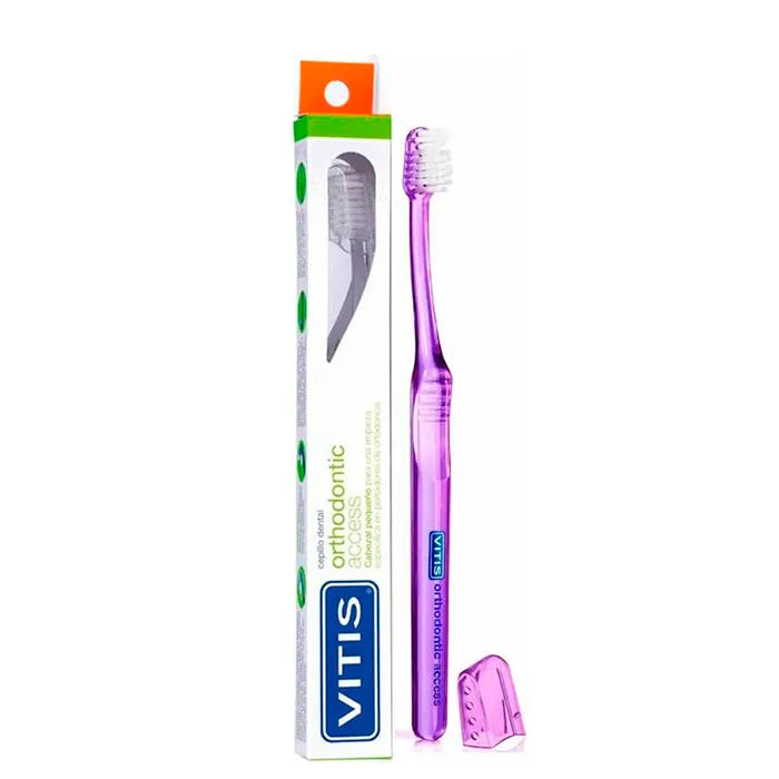 VITIS VITIS Zahnbürste Orthodontic Access speziell für Zahnspangen und schwer zugängliche Kosmetik